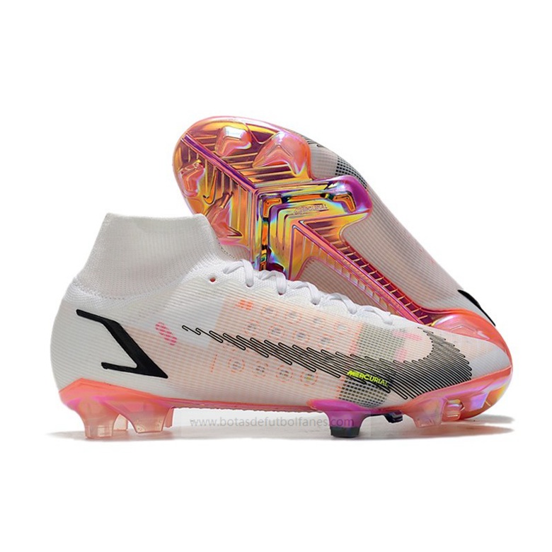 Nike Mercurial Superfly VIII Elite DF FG Rawdacious Blanco Rojo Rosado